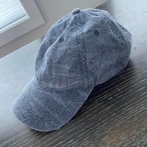 Anthropologie Camouflage Blue Baseball Cap